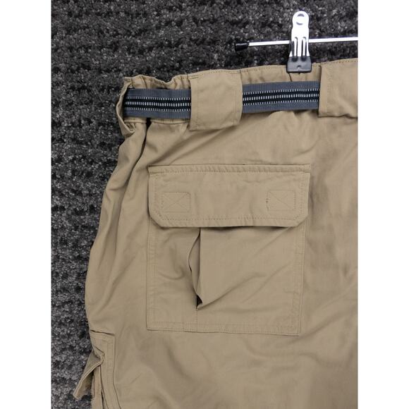 Duluth Trading Pants Mens 2XL x 30 Khaki Dry On The Fly Cargo Belted Outdoor - Picture 14 of 15